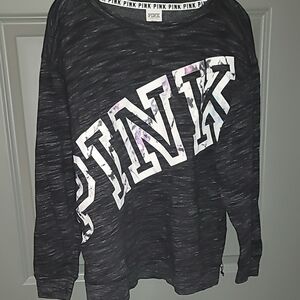 PINK Victoria's Secret Graphic Sweatshirt - Black